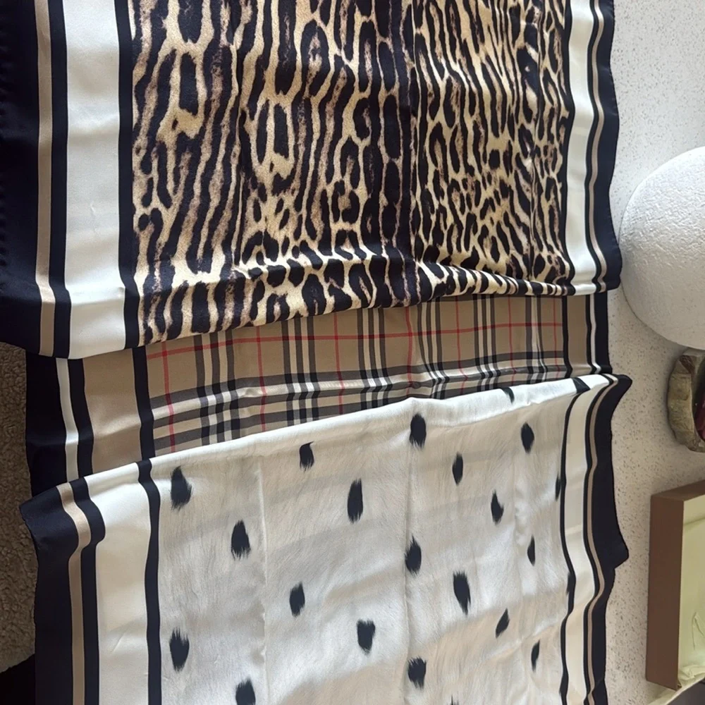 Burberry silk scarf. Like new, Bought in London.